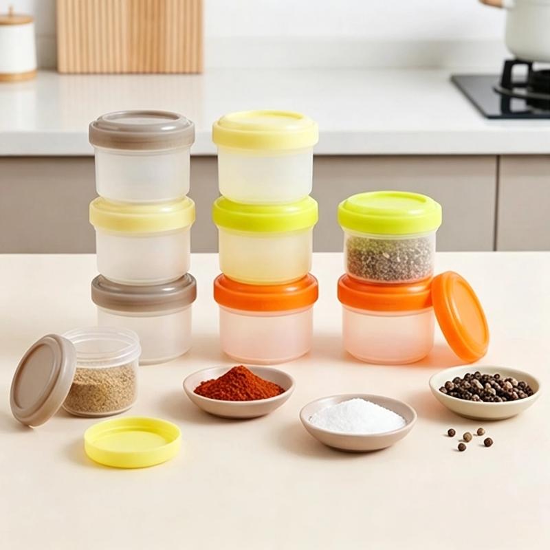 Baby Food Jars With Lids - 4 Buah Wadah Makanan Mini PP