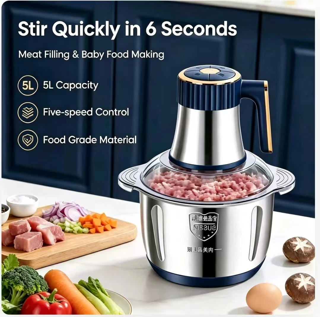 Penggiling Daging Elektrik 5L  - Baby Food Vegetables ulasan dan harga