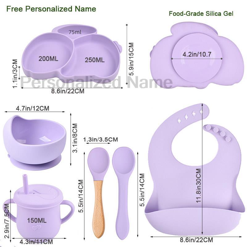 Gratis Nama Pribadi Set Piring - Baby Food Menu ulasan dan harga